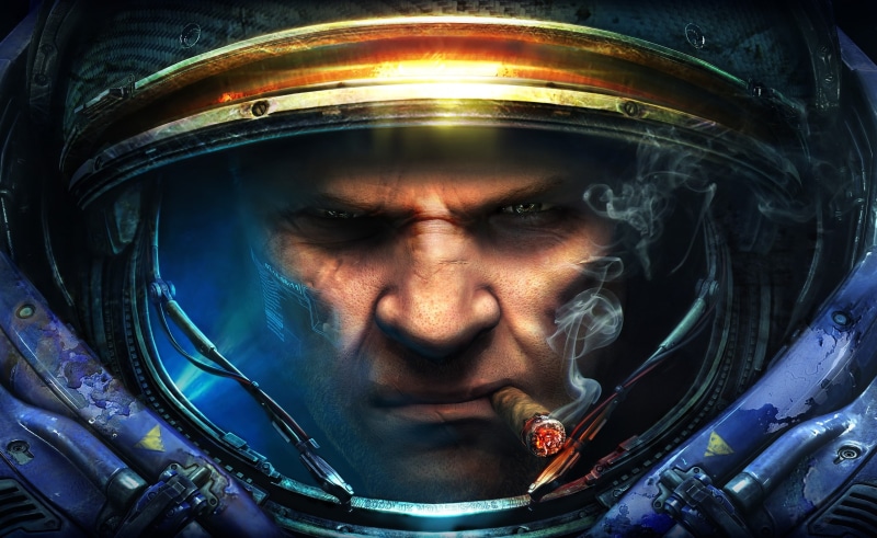 game, starcraft 2, artwork, men, starcraft 2 wings of liberty, close-up, headwear, sc2 tychus findlay, adult, one person, young adult, starcraft ii tychus findlay