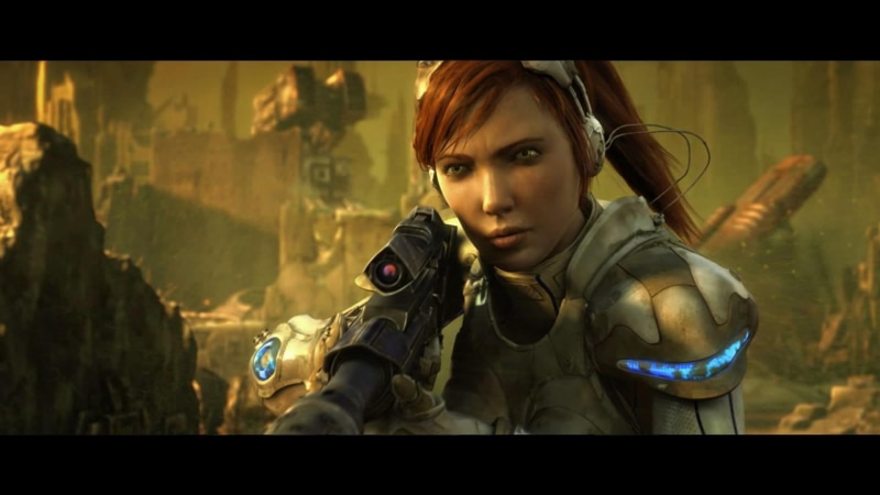 StarCraft II: Wings of Liberty, video games, looking, young adult, gun, StarCraft, front view, clothing, young women, Starcraft II, portrait, untitled