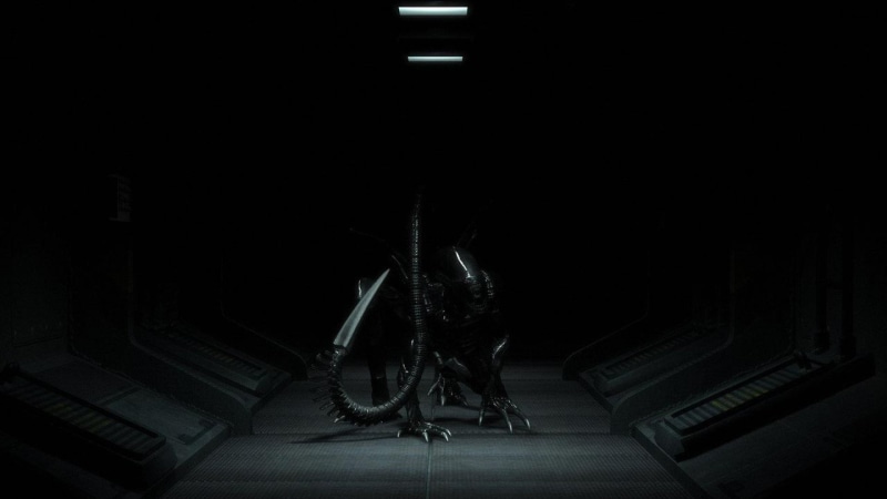 digital art, 1080P, dark, background, dragon, monster, alien, digital, art, iron, fantasy, dark background