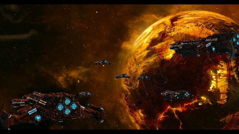 Starcraft II, orange color, technology, nature, graphics, planet, outer, futuristic, auto post production filter, space, StarCraft, architecture, planet - space
