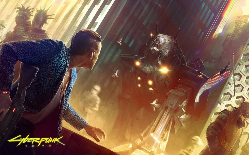 cyber, three quarter length, one person, 720P, nature, real people, men, casual clothing, tilt, Cyberpunk 2077, adult, architecture, punk, sunlight