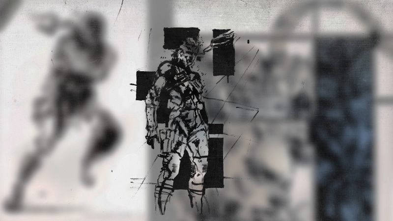 Yoji Shinkawa, day, architecture, emotion, focus on background, untitled, building exterior, Solid Snake, paper, creativity, building, shadow, Metal Gear Solid 2