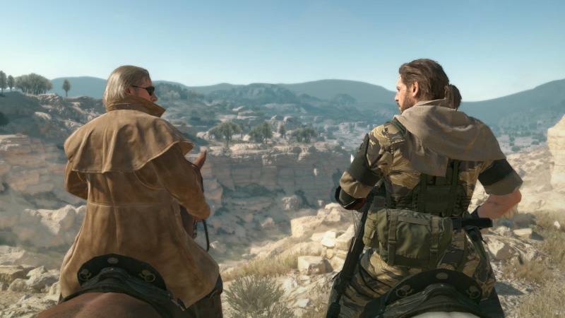 armed forces, three quarter length, young adult, Metal Gear, scenics - nature, screen shot, military, government, two people, men, Metal Gear Solid , sunlight