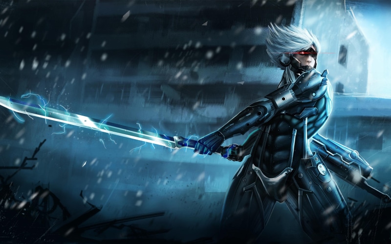 metal, raiden, character, animated, gear, male, katana, rising, 2K