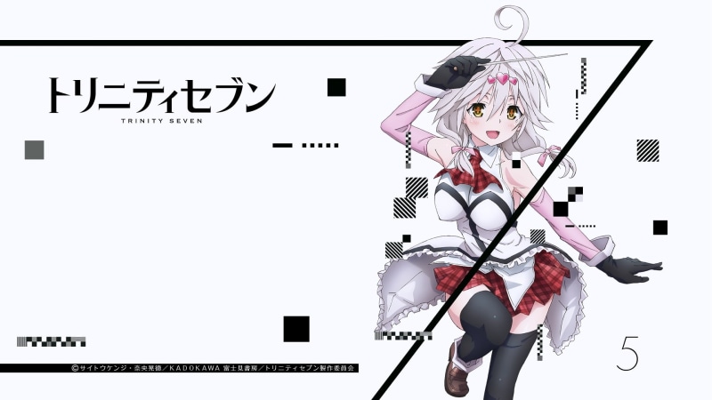 1080P, front view, communication, chart, no people, digital composite, art and craft, text, representation, data, portrait, Trinity Seven, human representation