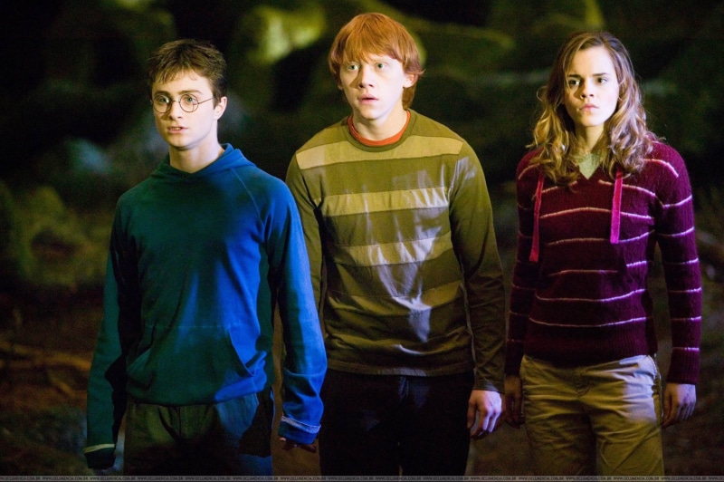 Ron Weasley, 1080P, clothing, child, night, Trinity, surprise, young adult, hairstyle, teenage boys, harry, potter, standing, adolescence, girls, in the woods