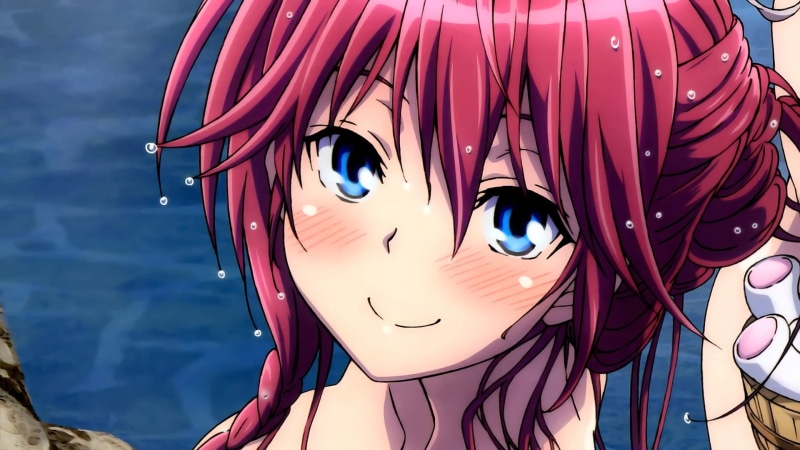 human representation, outdoors, anime, pink color, pink hair, long hair, reflection, focus on foreground, anime girls, multi colored, water, close-up, 1080P