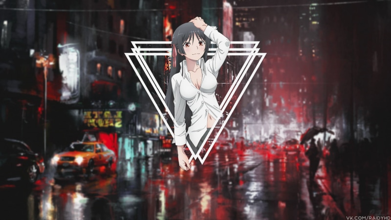 figurine, architecture, human representation, hanging, reflection, picture-in-picture, creativity, disguise, anime girls, female likeness, Trinity Seven