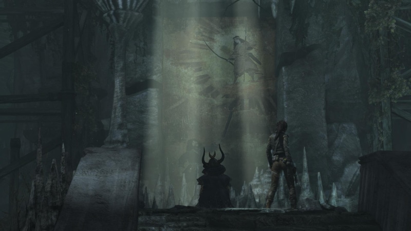 ruins, tombraider, oni, lara, croft, 1080P, samurai