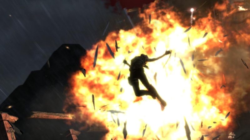 tombraider, croft, explosion, lara, 1080P