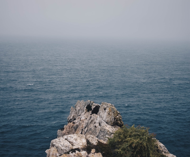 tranquil scene, horizon, endoftheworld, horizon over water, sky, 4K, outdoors, water, fog, scenics - nature, beauty in nature, blueocean, nikon, no people