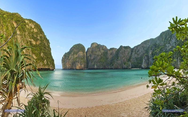 leh, bay, 2K, phi, thailand, krabi, maya, province, ko