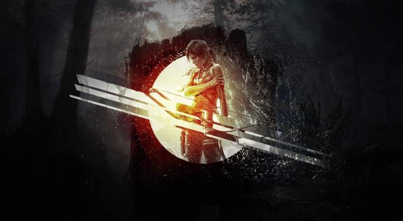 adult, night, lara croft, holding, shoulder, front view, men, raider, hd, full length, tomb, croft, vitality, real people, motion, nature, lara, effort