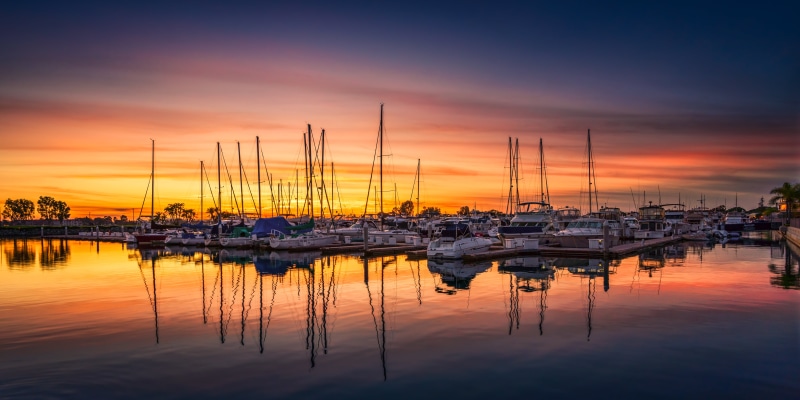 dusk, summer, night, harbor, nautical Vessel, sony alpha, vacations, San Diego Harbor, Sail Boats, sony a7rii, yacht, ocean, reflections, marina, sea, water