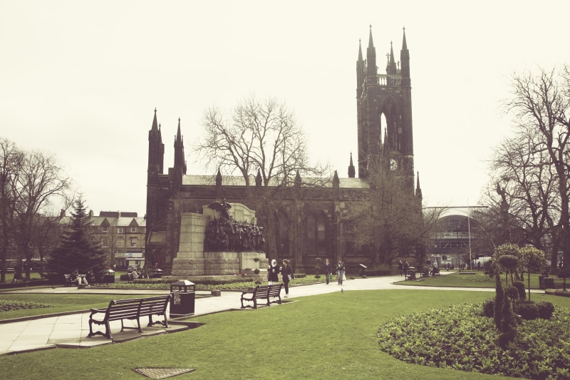 united kingdom, plant, tree, newcastle upon tyne, park - man made space, travel, uk, architecture, building, 4K, travel destinations, tower, lawn, gothic