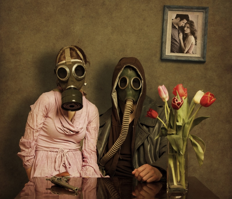 pollution, healthcare and medicine, toxic Substance, men, protection, gas, postapocalyptic, judgment Day - Apocalypse, smoke, concepts, gas Mask, flower