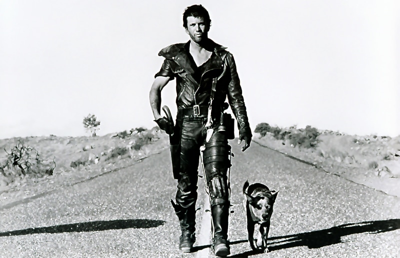 portrait, action, mammal, black And White, real people, Mad Max 2, pets, full length, adult, snow, young adult, season, jacket, caucasian Ethnicity, nature