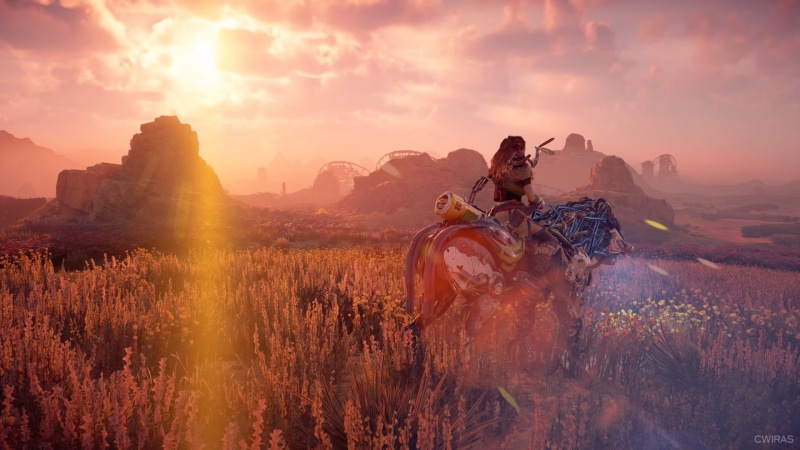 adult, nature, adventure, beauty in nature, communication, one person, sky, screen shot, PlayStation 4, video game characters, Metal Gear, sunset, land