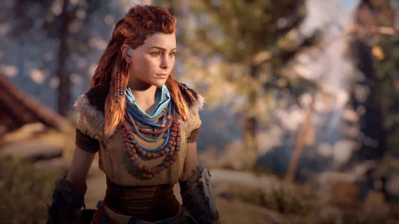 Playstation 4, exclusive, 1080P, the red-haired girl, Guerrilla Games, postapokalipsis, Horizon Zero Dawn, Eloy