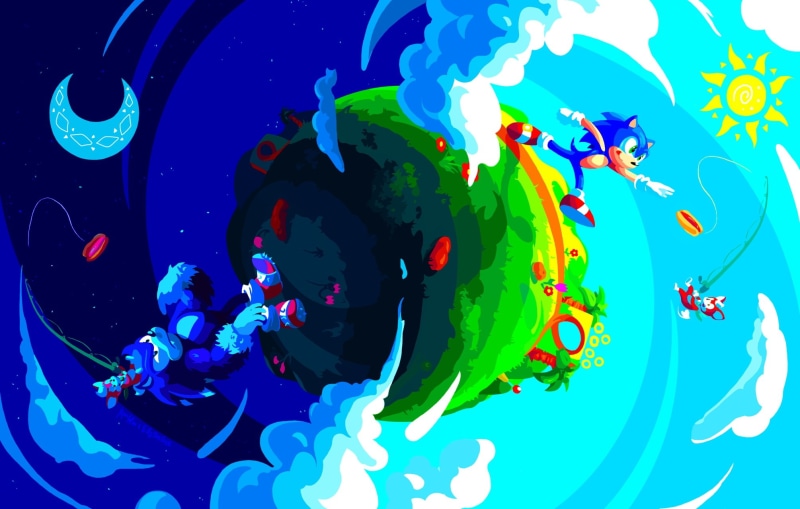 sonic, games, unleashed, hd, Video Games, art, 1080P, video, Sonic Unleashed, x
