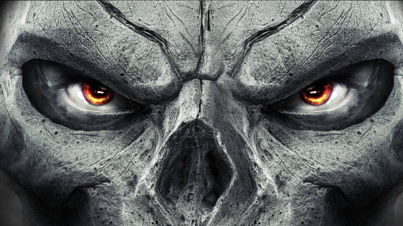 digital art, yellow eyes, Darksiders, Darksiders 2, 1080P, closeup, CGI, death, video games, skull, creature