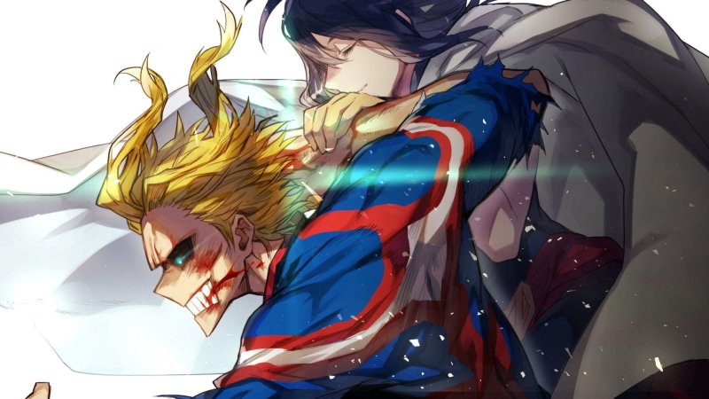 Anime, Glowing Eyes, design, multi colored, Boku no Hero Academia, choice, reflection, indoors, emotion, paint, no people, backgrounds, Woman, All Might