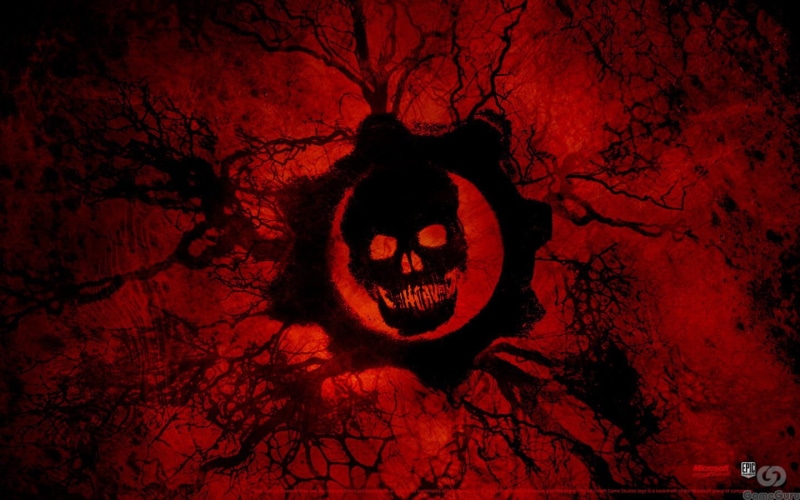 Gears of War, horror, october, death, pumpkin, fear, backgrounds, textured, halloween, spooky, illuminated, abstract, orange Color, black, skull