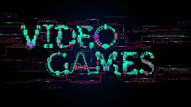 text, digital art, simple background, lines, typography, electricity, computer, video games, circuit boards, 2K, technology, minimalism, glowing, circuits