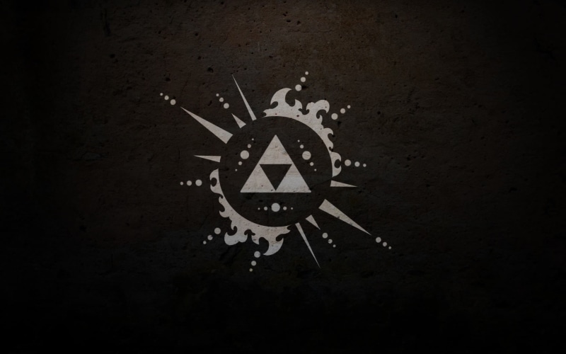 video games, zelda, hd, triforce, nintendo, minimal, 720P