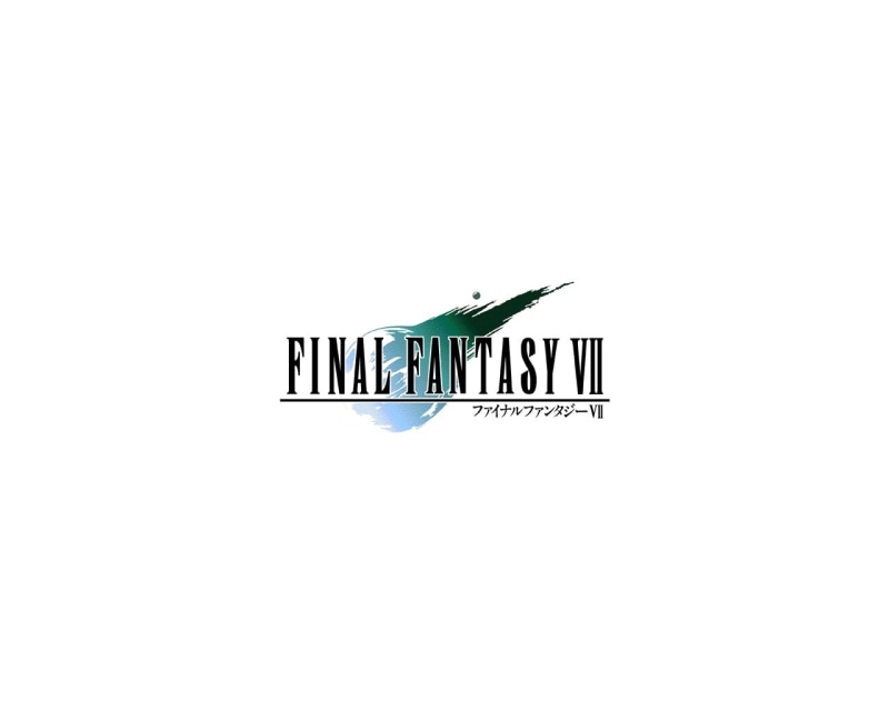fantasy, video, art, Final Fantasy, hd, simple background, vii, final, simple, Final Fantasy VII, logos, background, games, 720P
