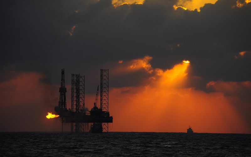 oil industry, 1080P, oil platform, silhouette, industry, water, natural gas, fuel and power generation, offshore platform, gasoline, nature, drilling rig
