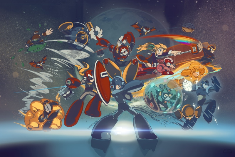 action, family, megaman, capcom, adventure, mega, nintendo, man, 4K, platform, sci-fi