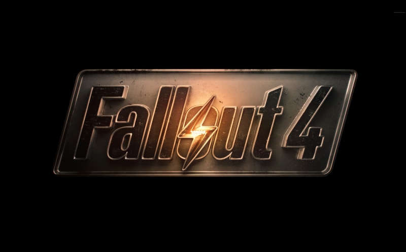 game, dark, neon, close-up, western script, Games, 8K, text, copy space, lighting equipment, orange color, videogame, video, Fallout, Logo, sign, 2016