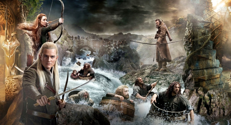 Fili, women, Keeley, Thorin Oakenshield, devil, men, company, Bard The Archer, clothing, horror, 2K, people, adult, tree, elves, The Hobbit: The Desolation Of Smaug