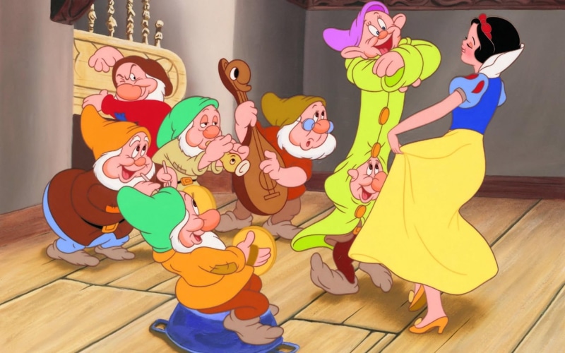 snow, cartoon, seven-dwarves, snow-white, disney, white, seven, dwarves, 1080P