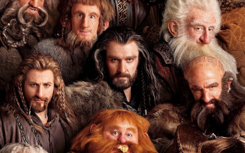 people, lord, 2K, tolkien, adult, mammal, primate, hobbit, dwarves, men, beard, looking at camera, crowd, rings, mature adult, j r r, senior adult, portrait