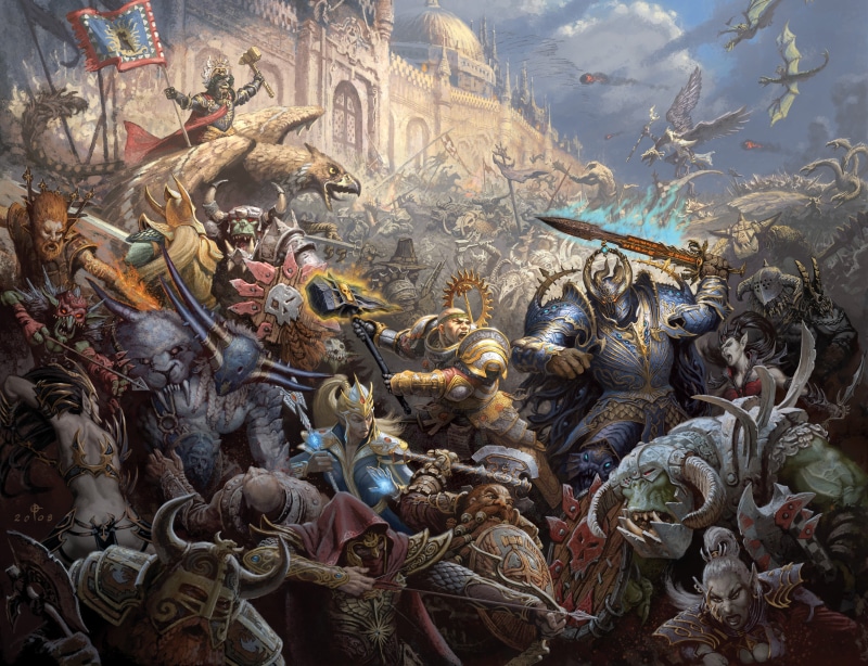 vertebrate, crowd, sculpture, nature, castle, hinduism, Empire, religion, architecture, storm, soldiers, mages, day, outdoors, buddhism, war, monsters