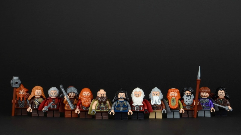 1080P, background, The Hobbit, figures, LEGO, dwarves