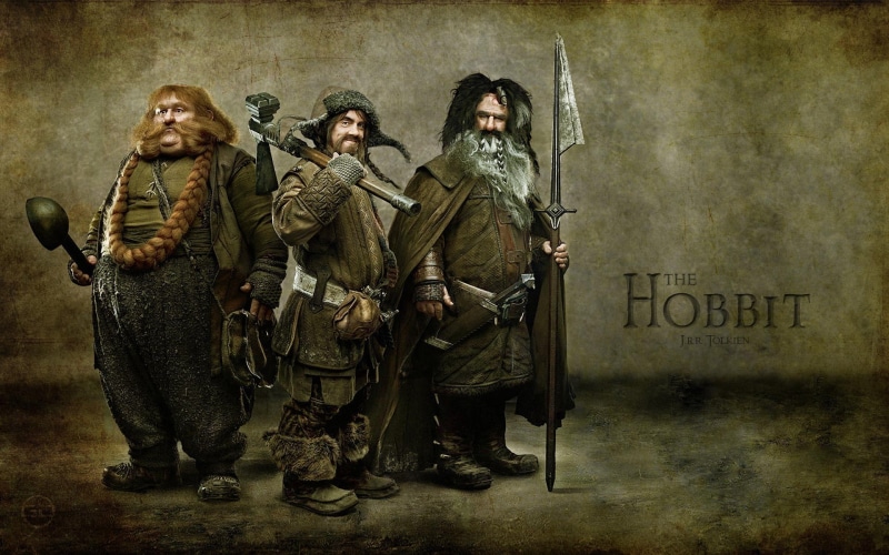 communication, dwarves, the hobbit, the film, hobbit, full length, uniform, standing, group of people, cooperation, poster, architecture, gun, teamwork