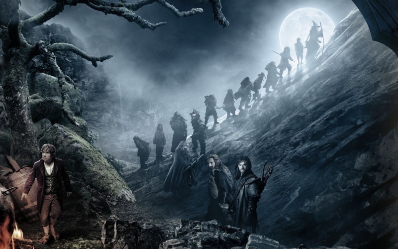 Fili, An Unexpected Journey, nature, dwarves, architecture, Thorin, people, mountain, 1080P, cold temperature, rock, cave, group of people, history, rock - object