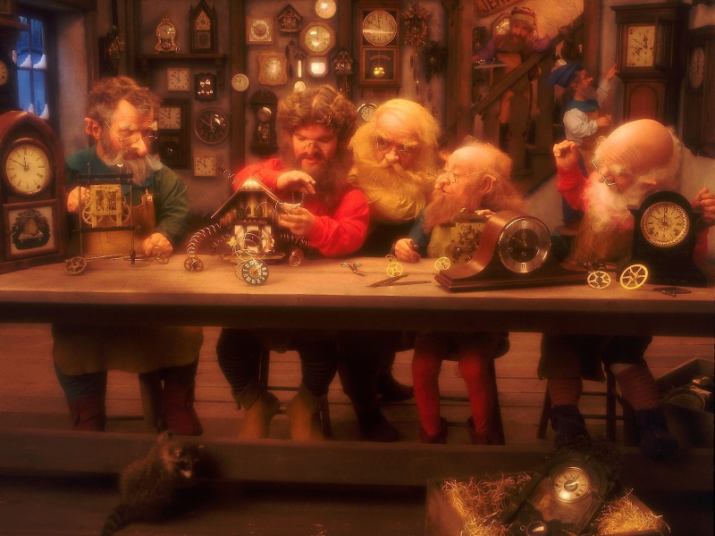 Christmas, group of people, human representation, transparent, people, illuminated, store, 720P, large group of objects, Watch, childhood, raccoon, creativity