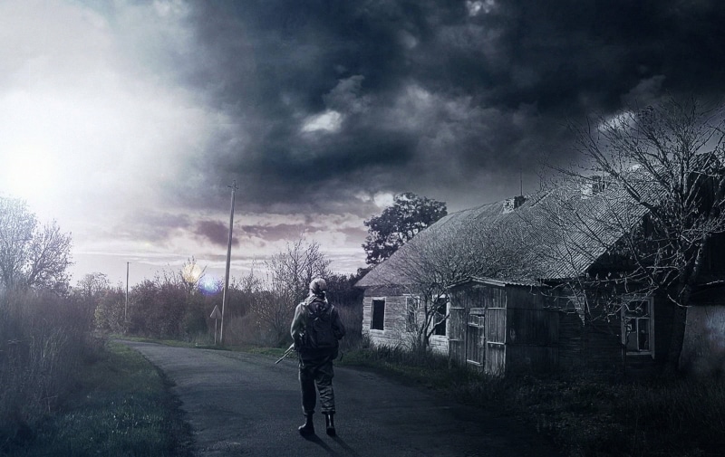 transportation, one Person, direction, abandoned, forest, sullen, spooky, men, people, built structure, building, dark, 1080P, building exterior, plant