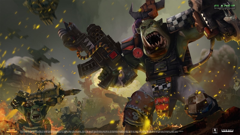 Gladius, orks, Games Workshop, War boss, Warhammer 40,000, 1080P, Waaaaagghhh, Warhammer