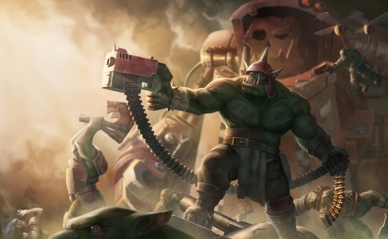 Warhammer 40K, 1080P, Warhammer, Warrior, Weapon, Ork (Warhammer 40k)
