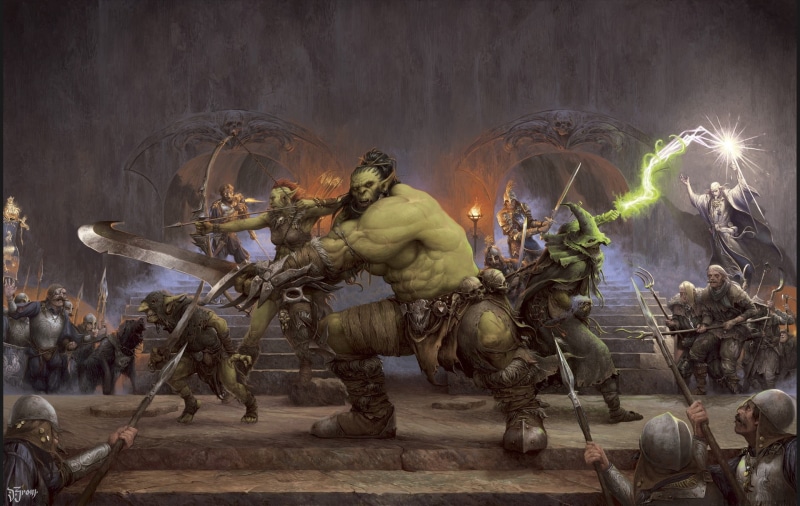 artwork, fantasy art, 1080P, orks