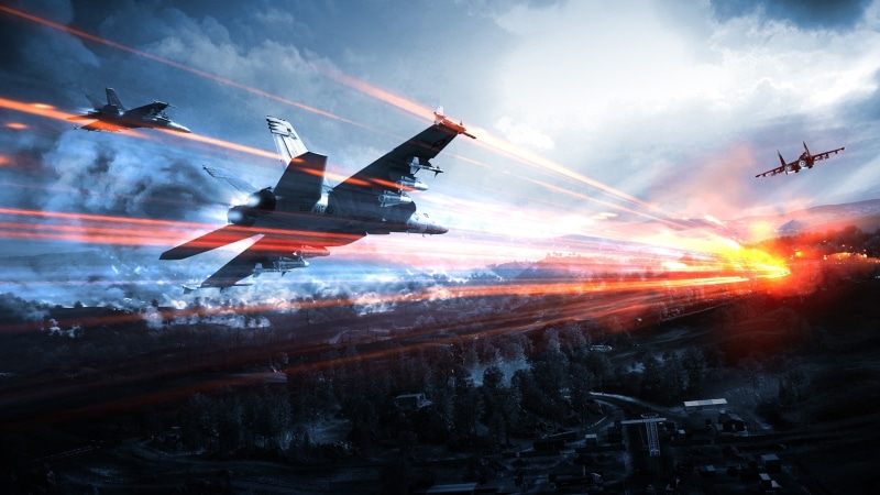 video games, Battlefield 3, cyan, orange, 1080P, Battlefield, McDonnell Douglas F/A-18 Hornet