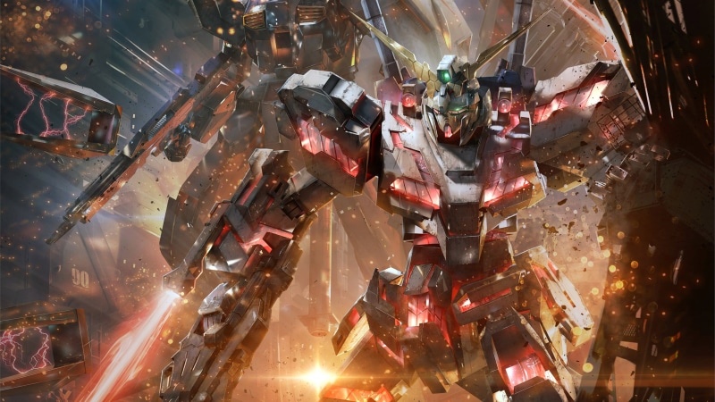 digital composite, gundam versus 4k nice, protection, sparks, 4K, nature, busy, land vehicle, construction machinery, metal, machinery, motion, no people