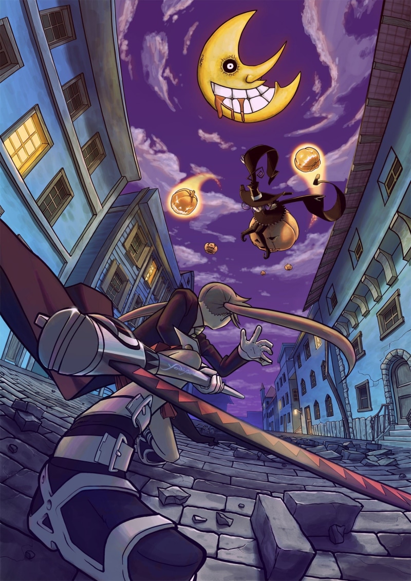 sorcerer, soul, eater, maka, blair, albarn, anime, 1080P, manga, versus