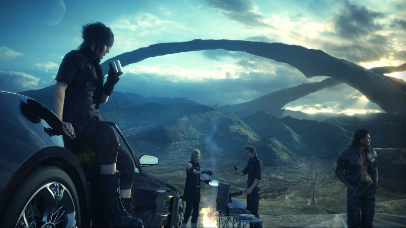 car, Final fantasy versus XIII, Noctis, Final Fantasy, digital art, video games, Final Fantasy XV, anime, 2K