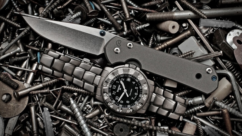 sebenza, knife, screws, 1080P, chris reeve knives, watch, Traser watch